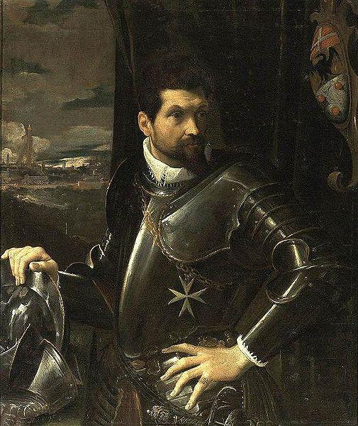 Ludovico Carracci Portrait of Carlo Alberto Rati Opizzoni in Armour